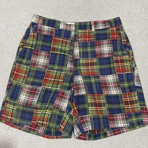Berle Shorts Men Size 30 Multicolor Patchwork Plaid Pockets‎ Golf Preppy